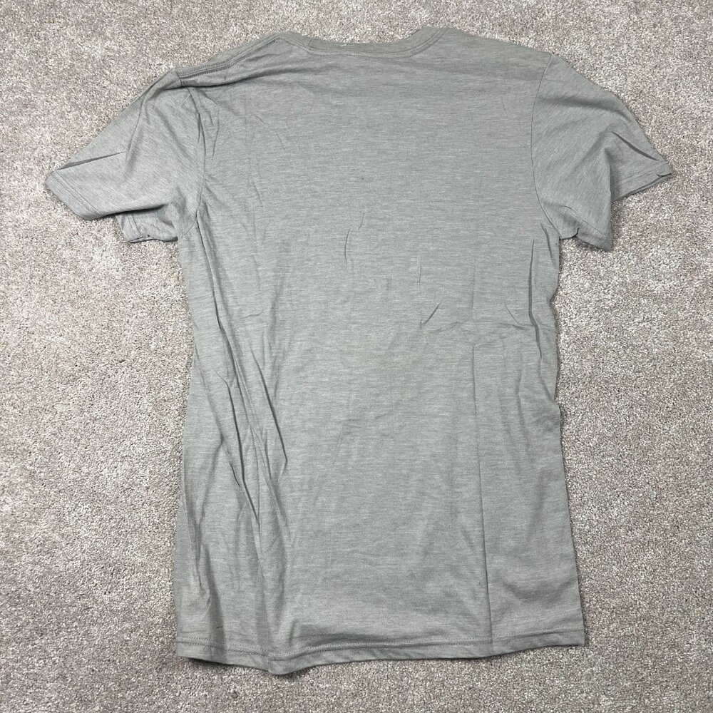 Adidas Womens Small Gray‎ Edmonton Oilers NHL Performance The Go To Tee NWT - Picture 3 of 8